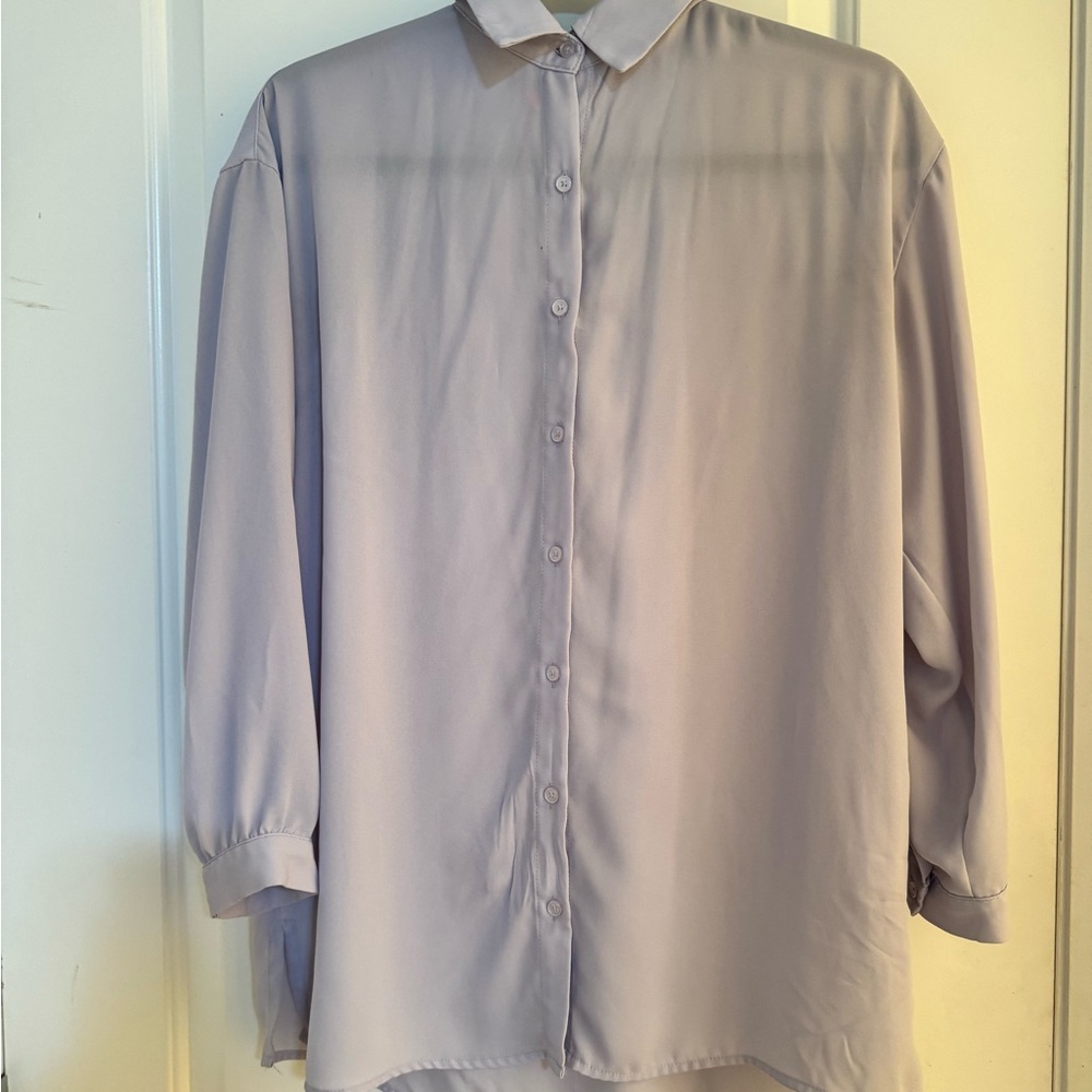 Joe Fresh Men's Soft Gray Button Down Shirt